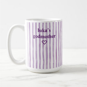 Persoonlijke LavendelGestreept Oma Koffiemok