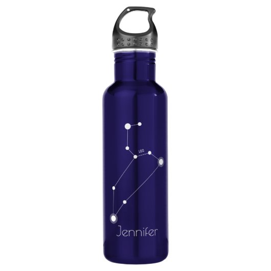 Persoonlijke Leo Zodiac Constellation Waterfles (Voorkant)