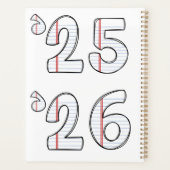 Persoonlijke lesplanner met Notebookpapier initiaa Planner (Achterkant)