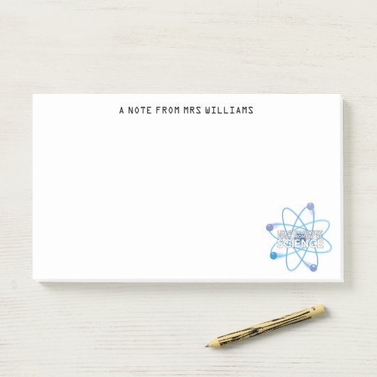 Persoonlijke LET US PAUSE NOW Post-it® Notes (Op bureau)