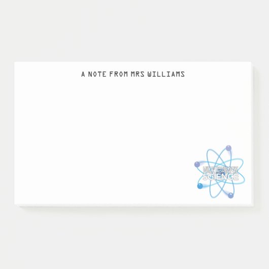 Persoonlijke LET US PAUSE NOW Post-it® Notes (Voorkant)