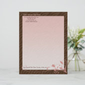 Persoonlijke Letterhead, Feminine Persoonlijk Briefhoofd (Staand voorkant)