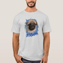 Persoonlijke leuke grappige Pug-hond foto en naam