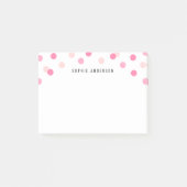 Persoonlijke Leuke Roze Confetti Post-it® Notes (Voorkant)