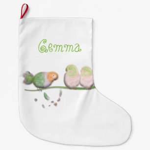 Persoonlijke leuke vogel Kerstsok