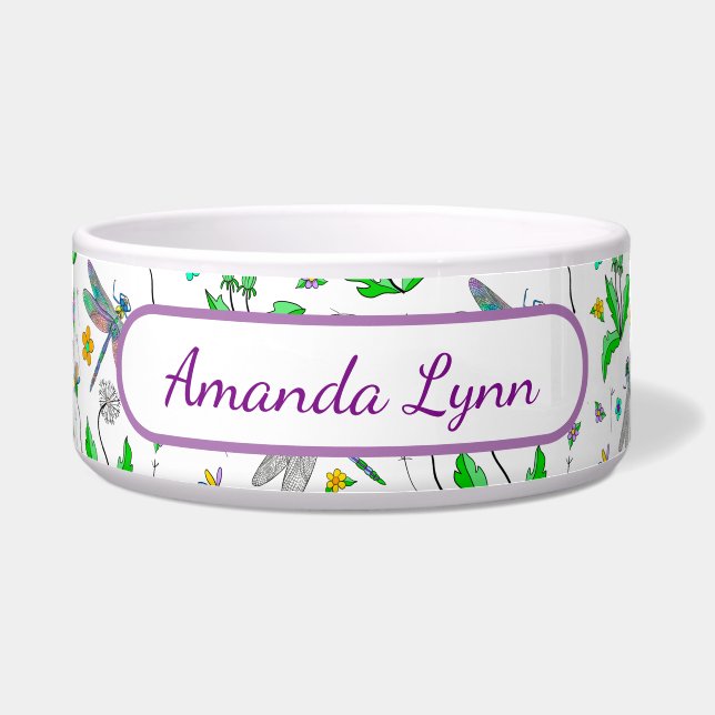 Persoonlijke libellen en kwasten voerbakje (Voorkant)