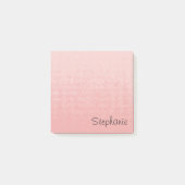 Persoonlijke lichtroze script Post-it plakbriefjes Post-it® Notes (Voorkant)