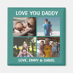 Persoonlijke liefde Je papa Foto Magneet