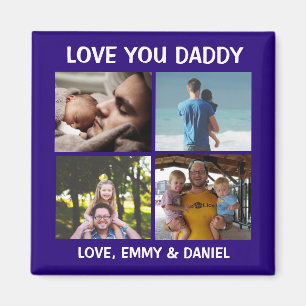 Persoonlijke liefde Je papa Foto Magneet