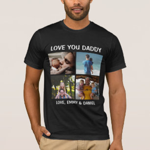 Persoonlijke liefde Je papa Foto T-shirt
