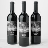 Persoonlijke liefde voor je moeder Wijnflesetiket Wijn Etiket (Flessen)