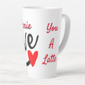 Persoonlijke liefde voor jou een latte latte mok (Rechterhoek)