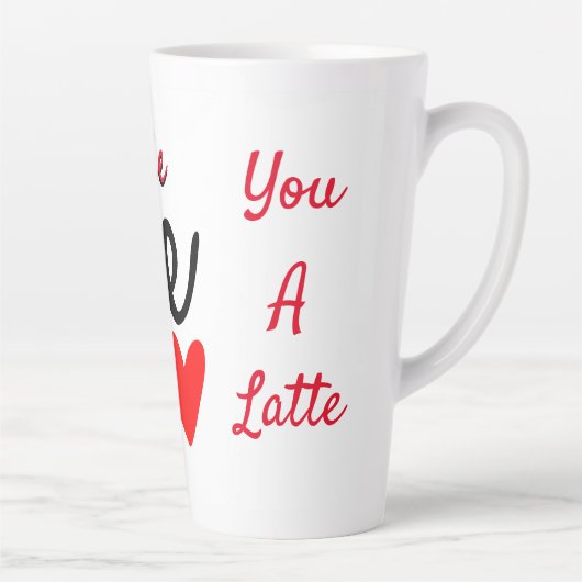Persoonlijke liefde voor jou een latte latte mok (Rechts)
