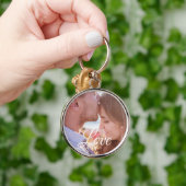Persoonlijke liefdesfotokoppeling sleutelhanger (Hand)
