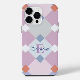Persoonlijke Lieve Geometrische Diamant Vorm iPhone 14 Pro Max Hoesje