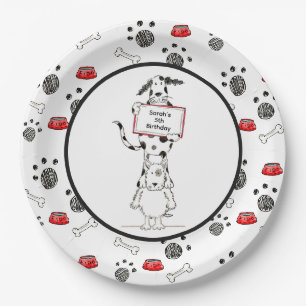 Persoonlijke Lieve Hond Acrobaten Verjaardag Papieren Bordje