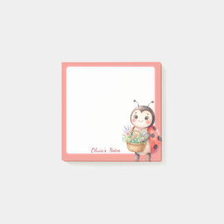 Persoonlijke Lieve Lieveheersbeestje Bloem Plaknot Post-it® Notes