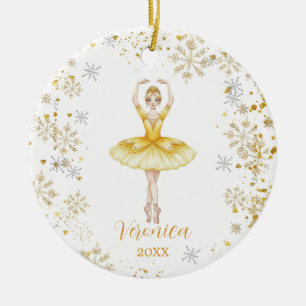 Persoonlijke Lieve Meisje Ballet Notenkraker Verja Keramisch Ornament