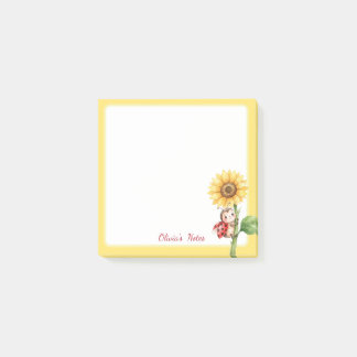 Persoonlijke Lieveheersbeestje Zonnebloem Post-Its Post-it® Notes