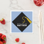 Persoonlijke Light Blue Graduation Party Napkins Servet (Insitu)