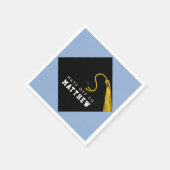 Persoonlijke Light Blue Graduation Party Napkins Servet (Hoek)