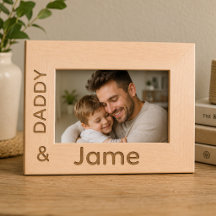 Persoonlijke lijst foto frame voor vader en zoon