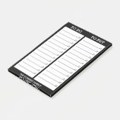 Persoonlijke lijst - Te doen, te kopen - zwart Post-it® Notes (Schuin)