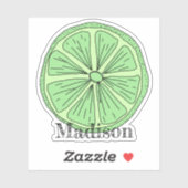 Persoonlijke Limoen Sticker (Vel)