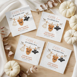 Persoonlijke Little Boo Halloween Baby Shower Servet