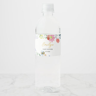 Persoonlijke Little Love Bug Baby Shower Waterfles Etiket