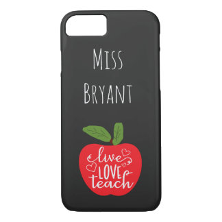 Persoonlijke Live Love Teach iPhone 8/7 Hoesje
