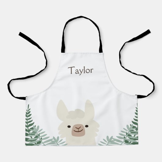 Persoonlijke Llama Kinder Apron Schort (Voorkant)