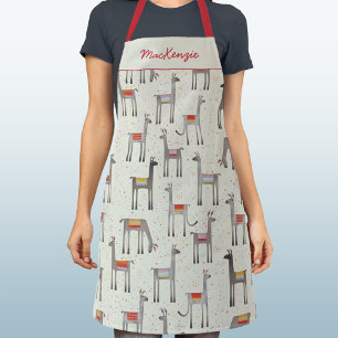 Persoonlijke Llama Lieve Whimsical Schort