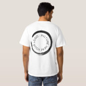 Persoonlijke logo- en QR-code T-shirt (Achterkant volledig)
