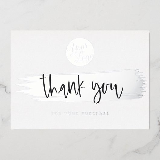 Persoonlijke Logo QR Code Korting Dank U Kaart (Voorkant)