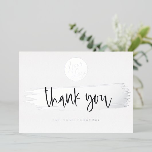 Persoonlijke Logo QR Code Korting Dank U Kaart (Staand Voorkant)