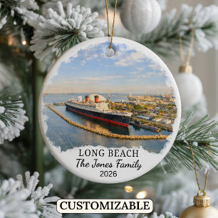 Persoonlijke Long Beach Versiering Aangepast Calif Keramisch Ornament