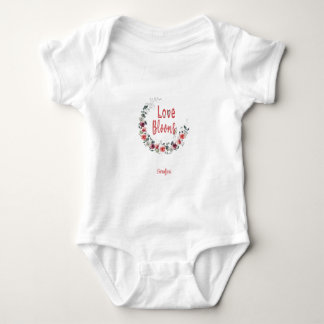 Persoonlijke Love Blooms Romper