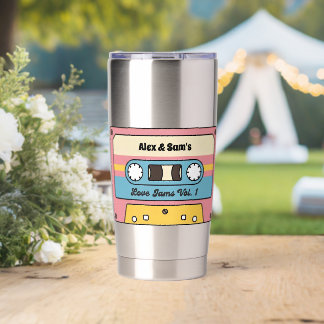 Persoonlijke Love Jams Cassettebandje – Aangepaste Geïsoleerde Drinkbeker
