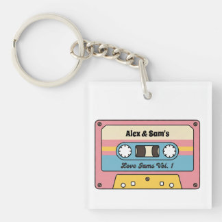 Persoonlijke Love Jams Cassettebandje – Aangepaste Sleutelhanger