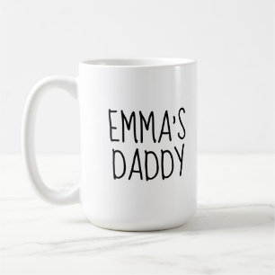 Persoonlijke 'Love You Daddy' Foto Espressiekop Koffiemok