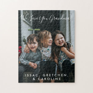 Persoonlijke 'Love You Oma' Foto met Handgeschreve Legpuzzel