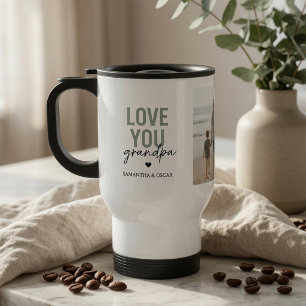 Persoonlijke 'Love You Opa' Foto Beker  Reisbeker