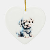 Persoonlijke Löwchen Puppy Keramisch Ornament (Voorkant)