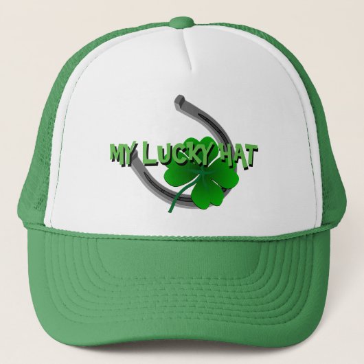 Persoonlijke Lucky Irish hoeden met St. Patrick's Trucker Pet (Voorkant)