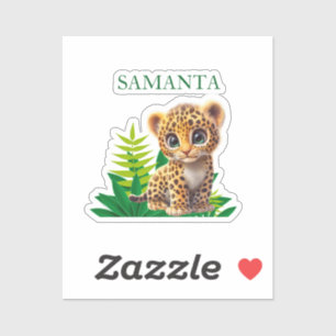 Persoonlijke Luipaard Sticker Sheet