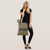 Persoonlijke Luipaardprint Draagtas (Op model)