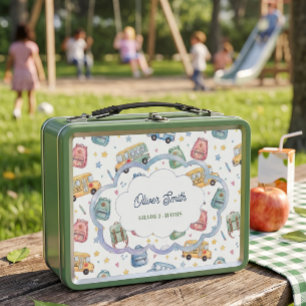 Persoonlijke lunchbox voor kinderen, naam en klas
