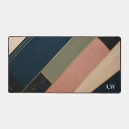 Persoonlijke luxe geometrische bureaumat