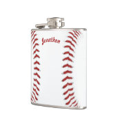 Persoonlijke maatbol Baseball Heupfles (Links)